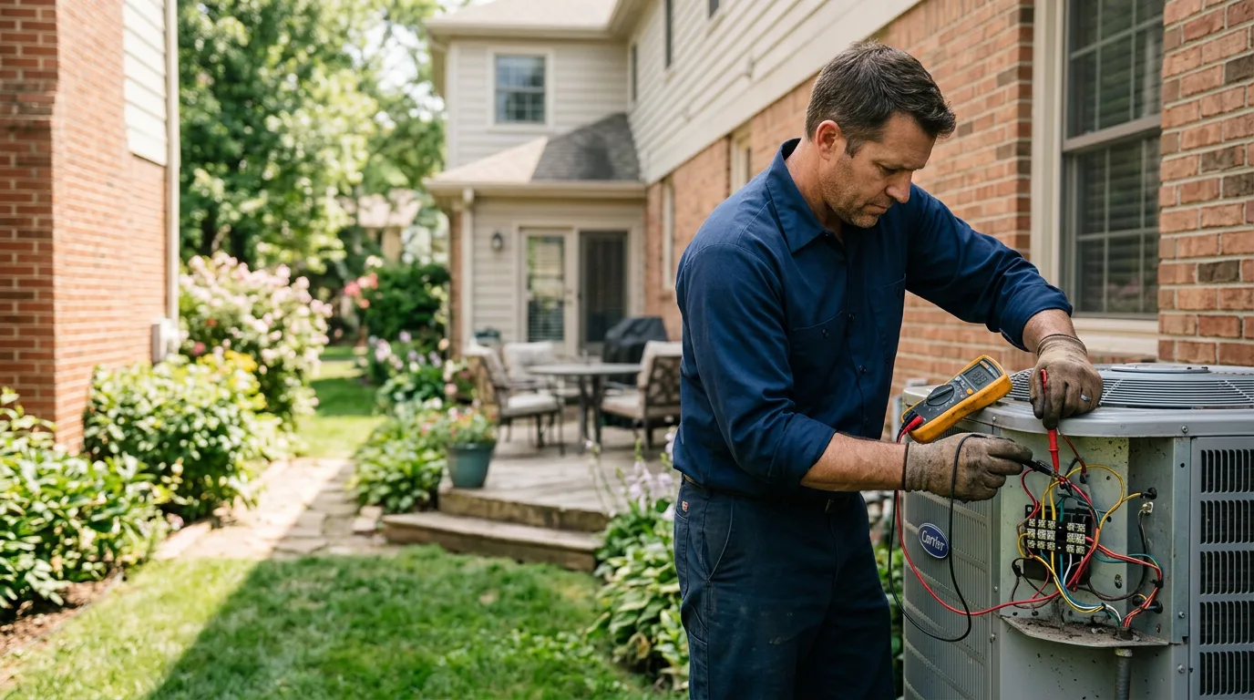 HVAC technician working near Sauk City, WI